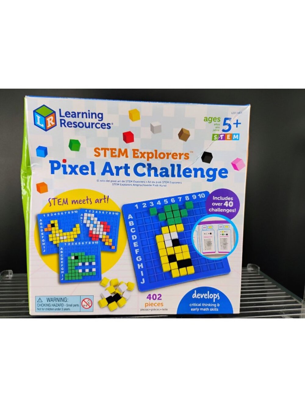 STEM Explorers Pixel Art Challenge Ages 5+ 402 Pieces LER 9463